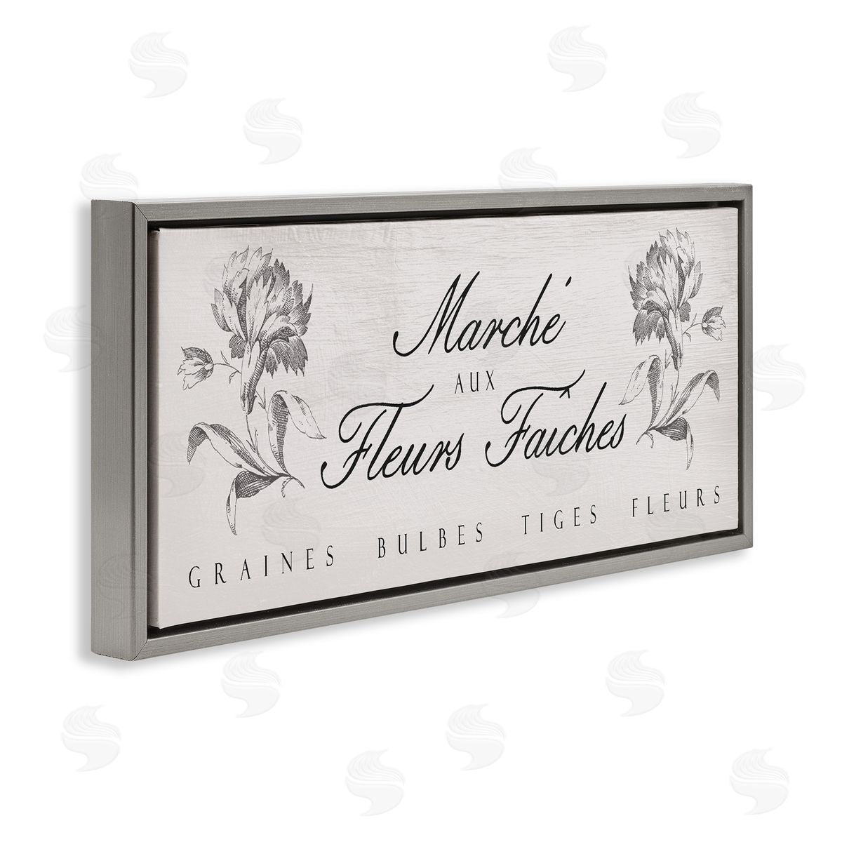 Lil' Rue French Flower Market Rustic Canvas Wall Art Print