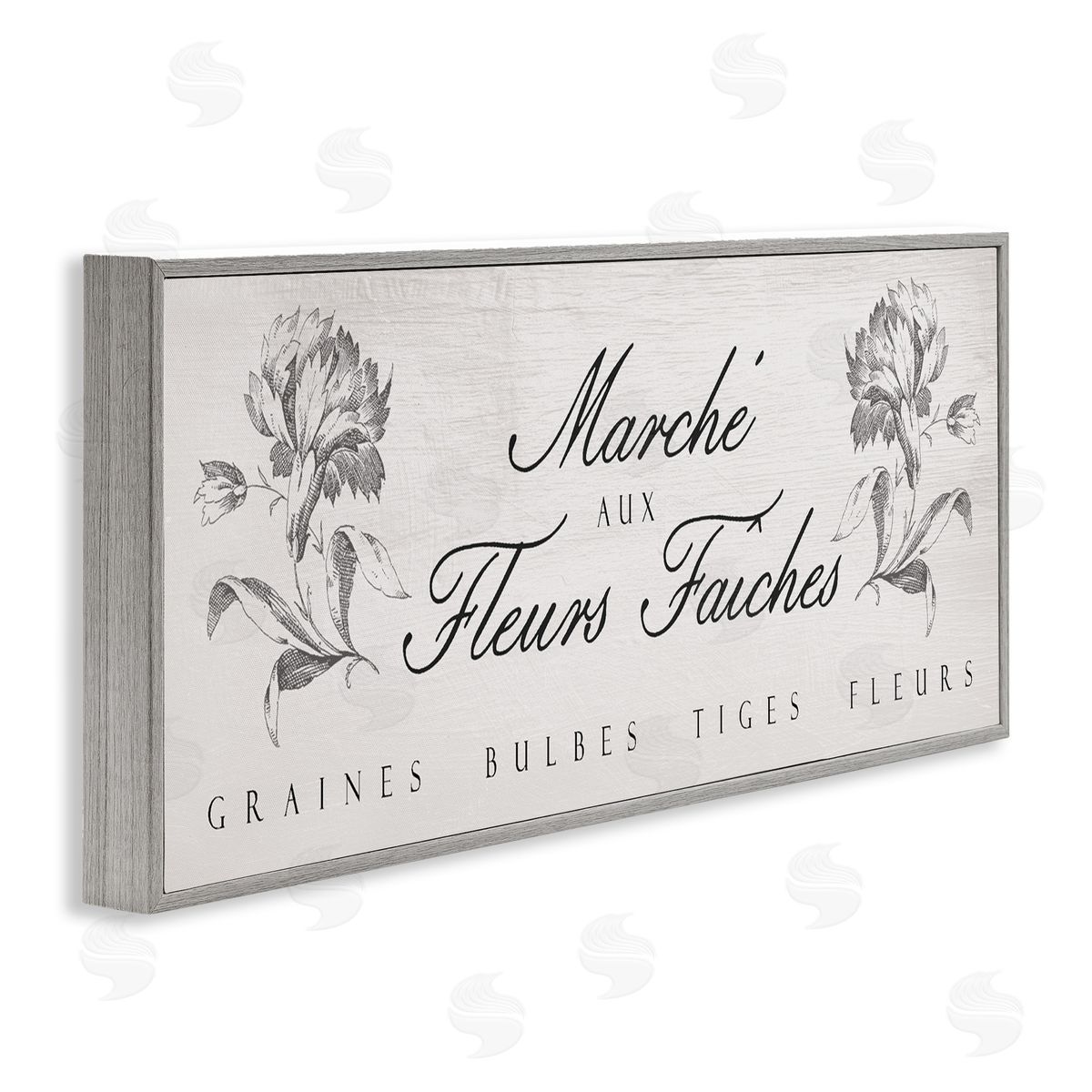 Lil' Rue French Flower Market Rustic Canvas Wall Art Print