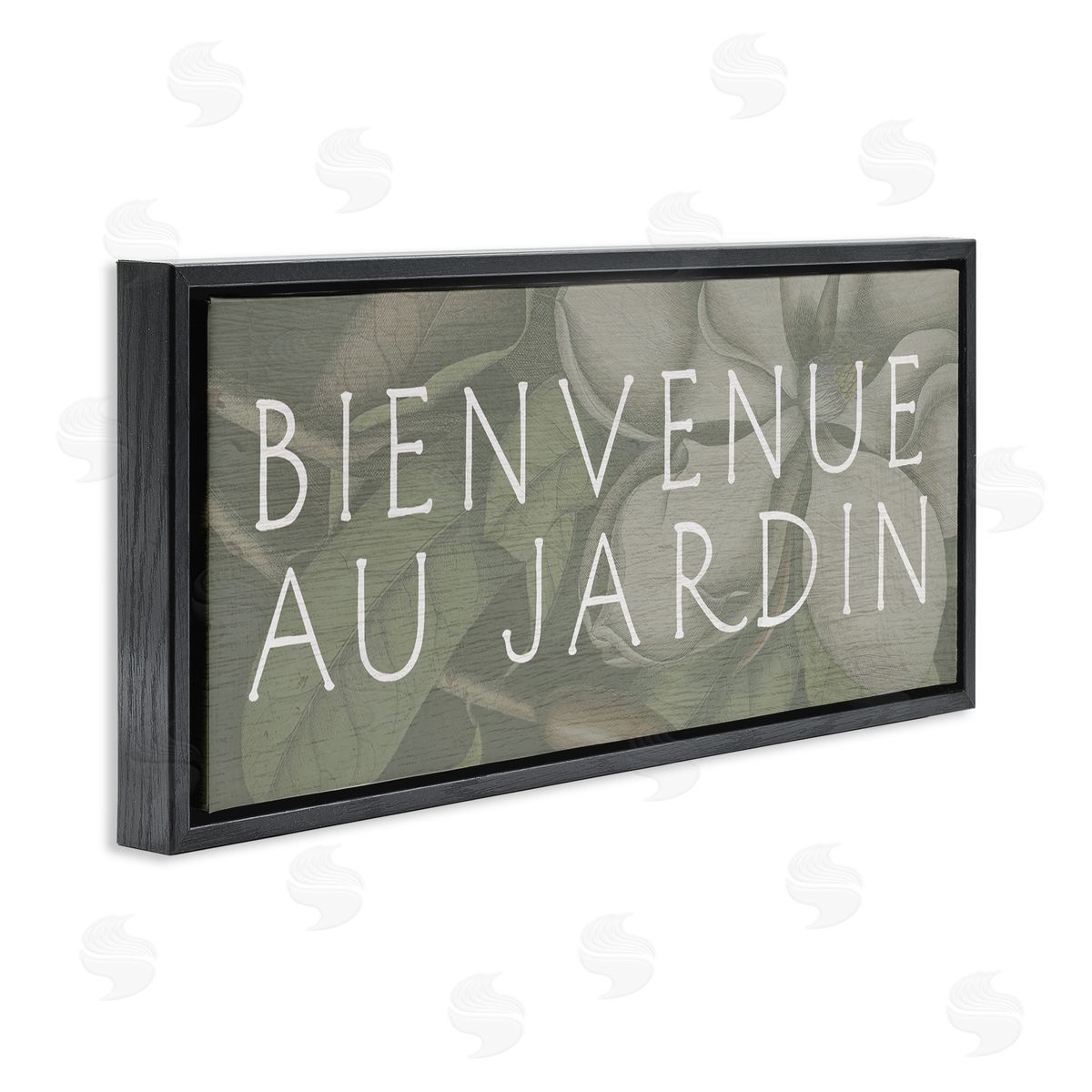 Lil' Rue Vintage Grey Garden Welcome Canvas Wall Art Print
