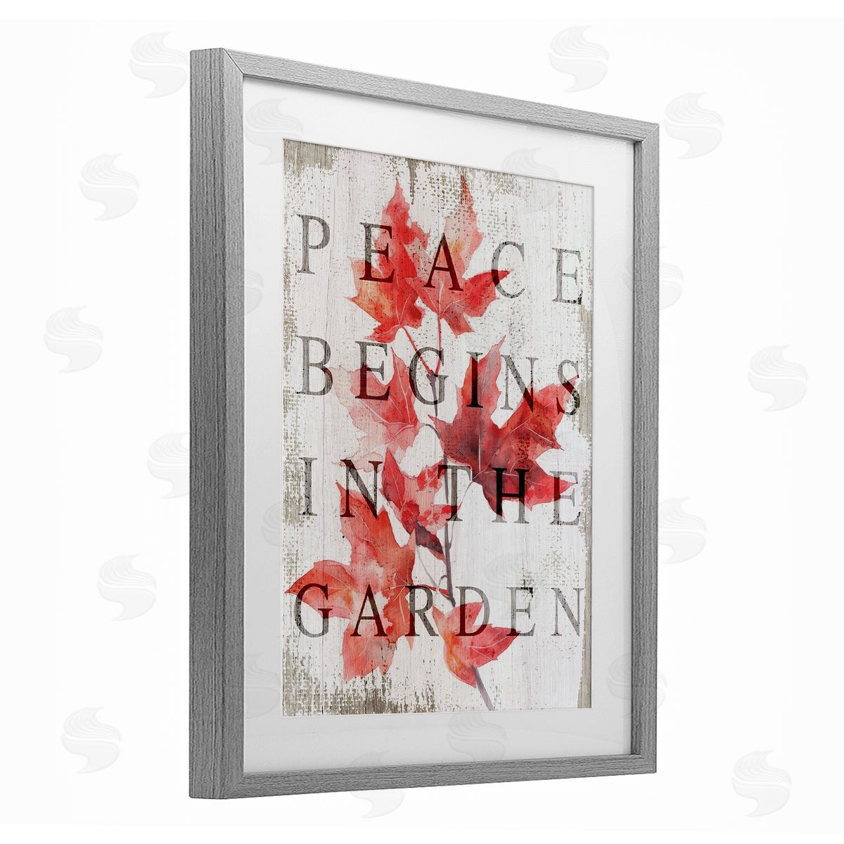 Lil' Rue Peace Begins In The Garden Canvas Wall Art Print