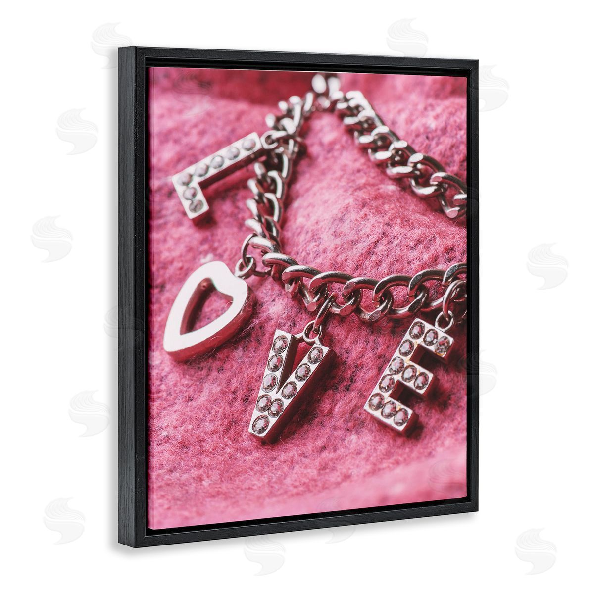 Lil' Rue Glam Love Charm Bracelet Canvas Wall Art Print