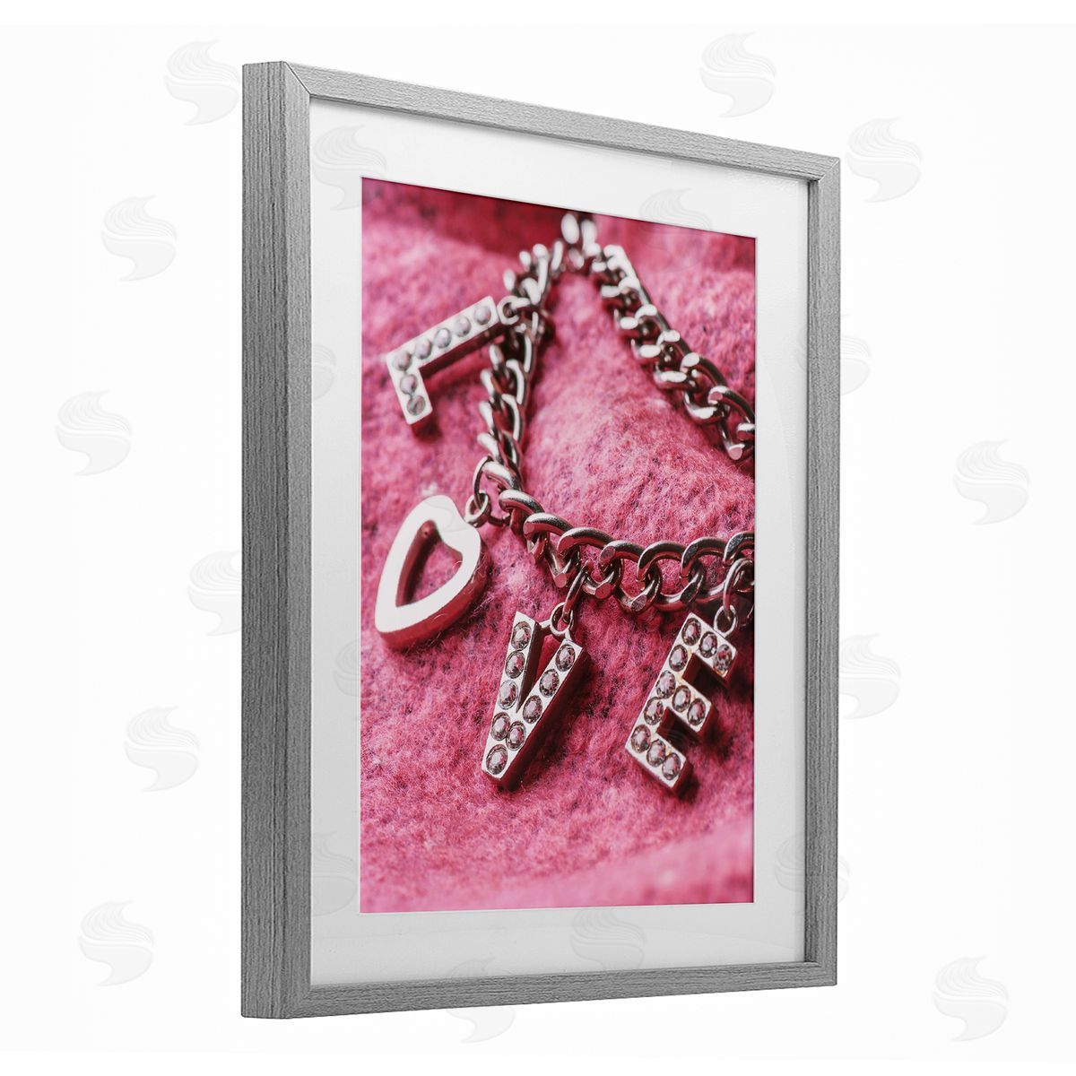 Lil' Rue Glam Love Charm Bracelet Canvas Wall Art Print