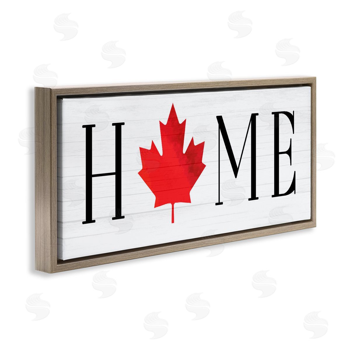 Lil' Rue Home Red Maple Leaf Canvas Wall Art Print