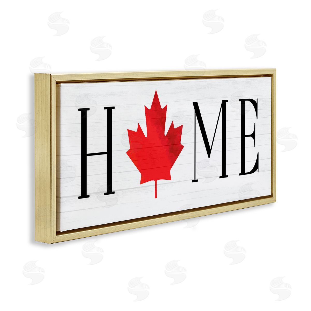 Lil' Rue Home Red Maple Leaf Canvas Wall Art Print