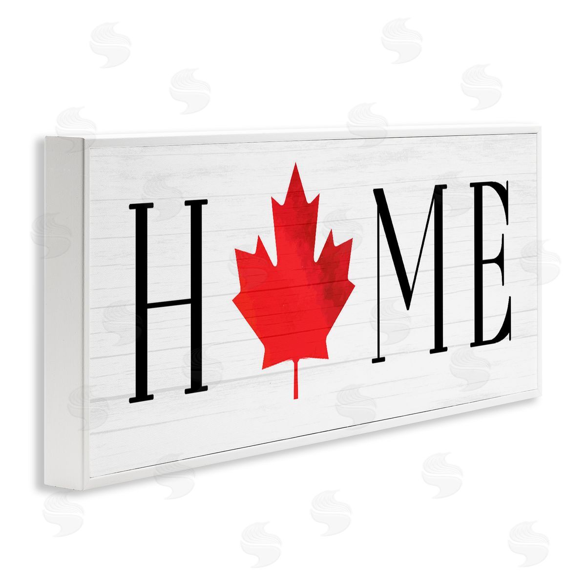 Lil' Rue Home Red Maple Leaf Canvas Wall Art Print
