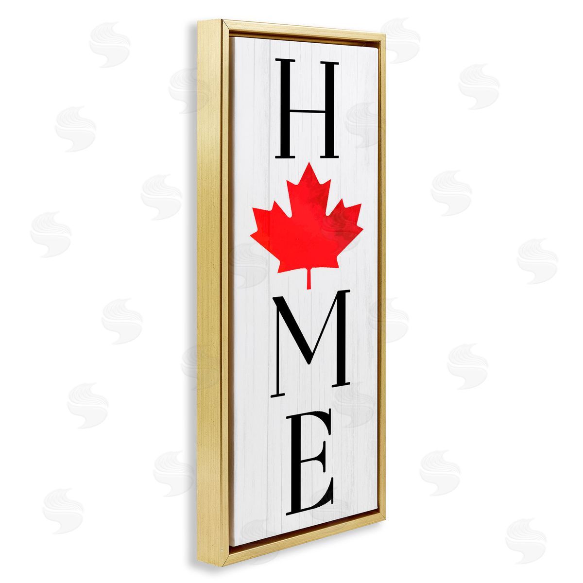 Lil' Rue Home with Red Leaf Canvas Wall Art Print
