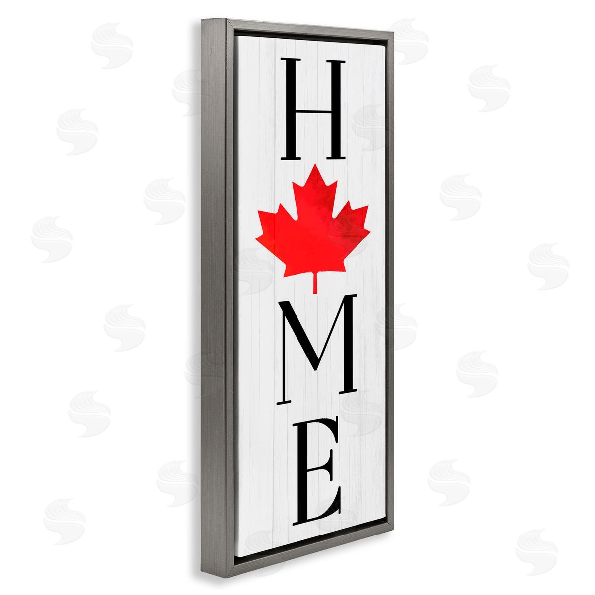 Lil' Rue Home with Red Leaf Canvas Wall Art Print