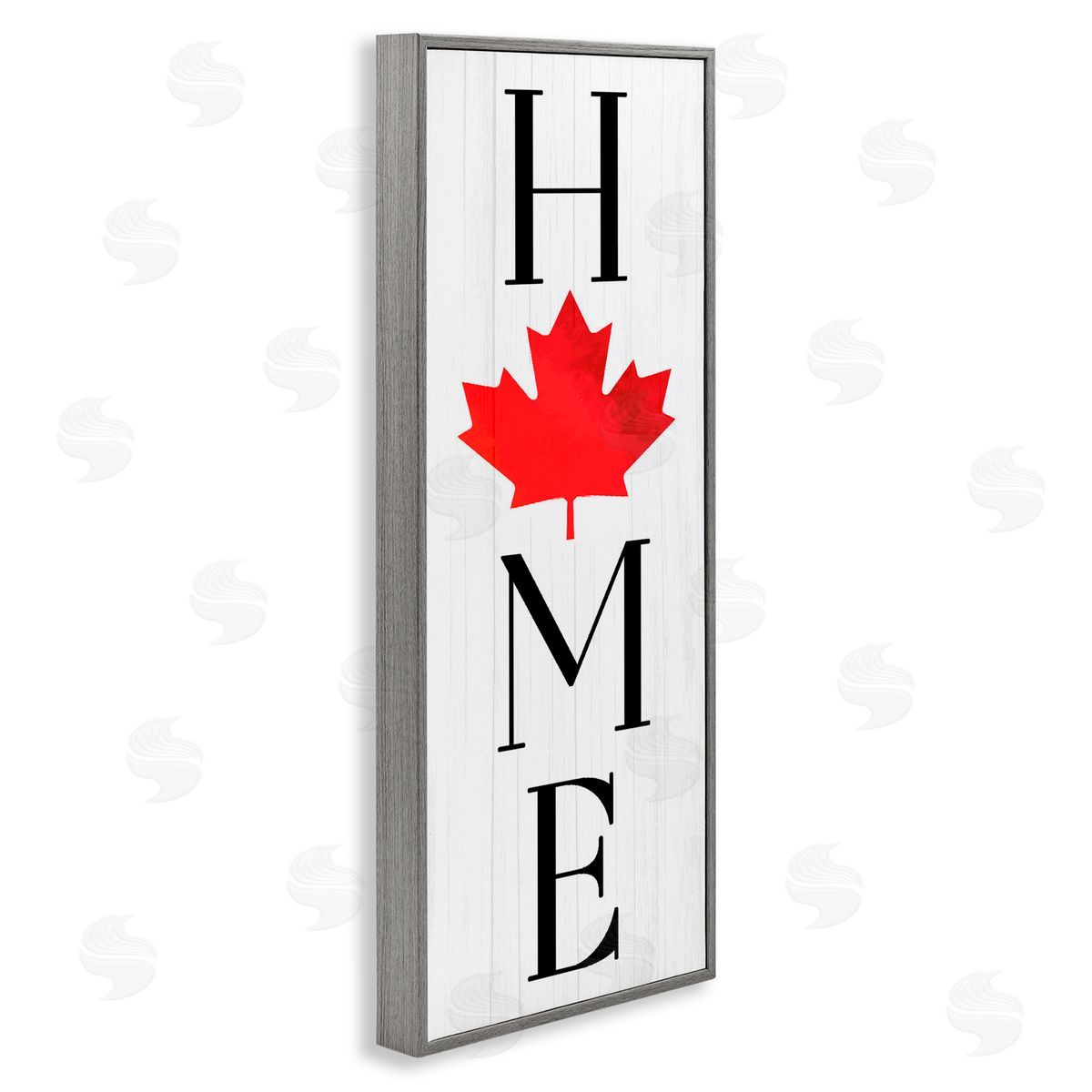Lil' Rue Home with Red Leaf Canvas Wall Art Print