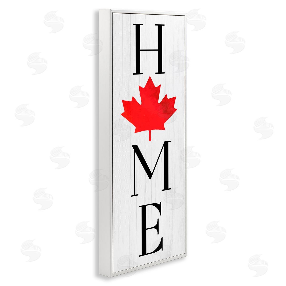 Lil' Rue Home with Red Leaf Canvas Wall Art Print