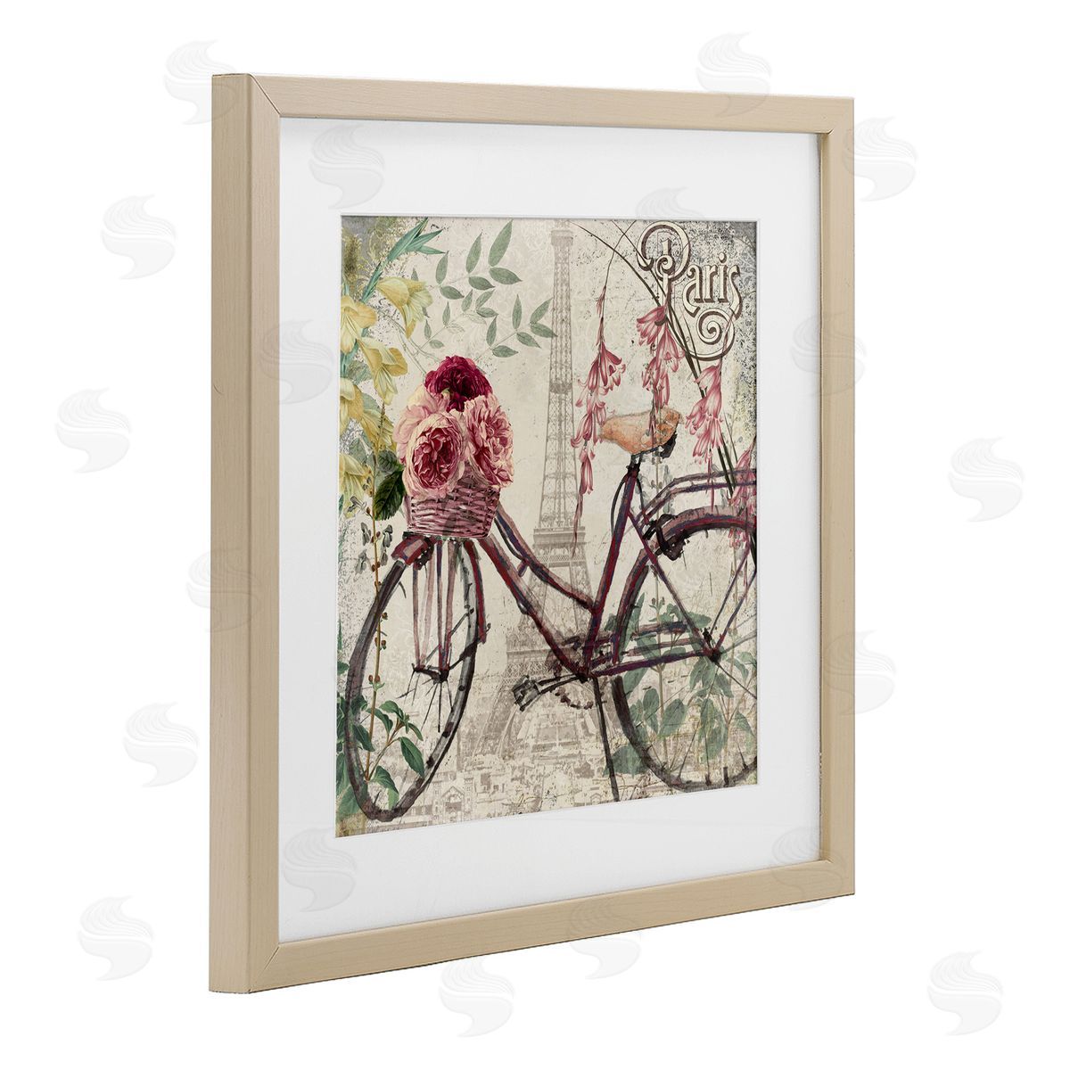 Sophie 6 Vintage Riding Through Paris Canvas Wall Art Print