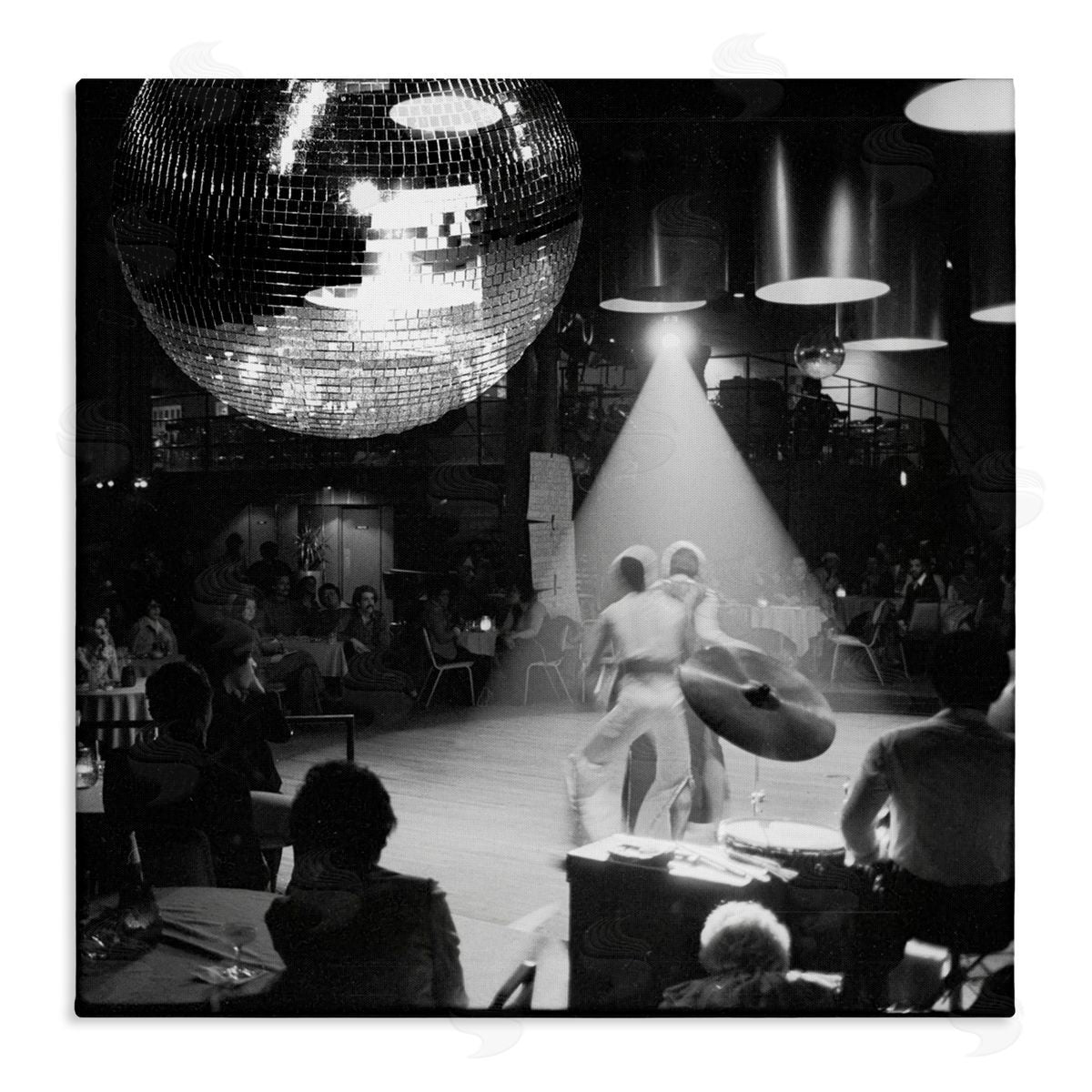 Sophie 6 Vintage Disco Dance Floor Canvas Wall Art Print