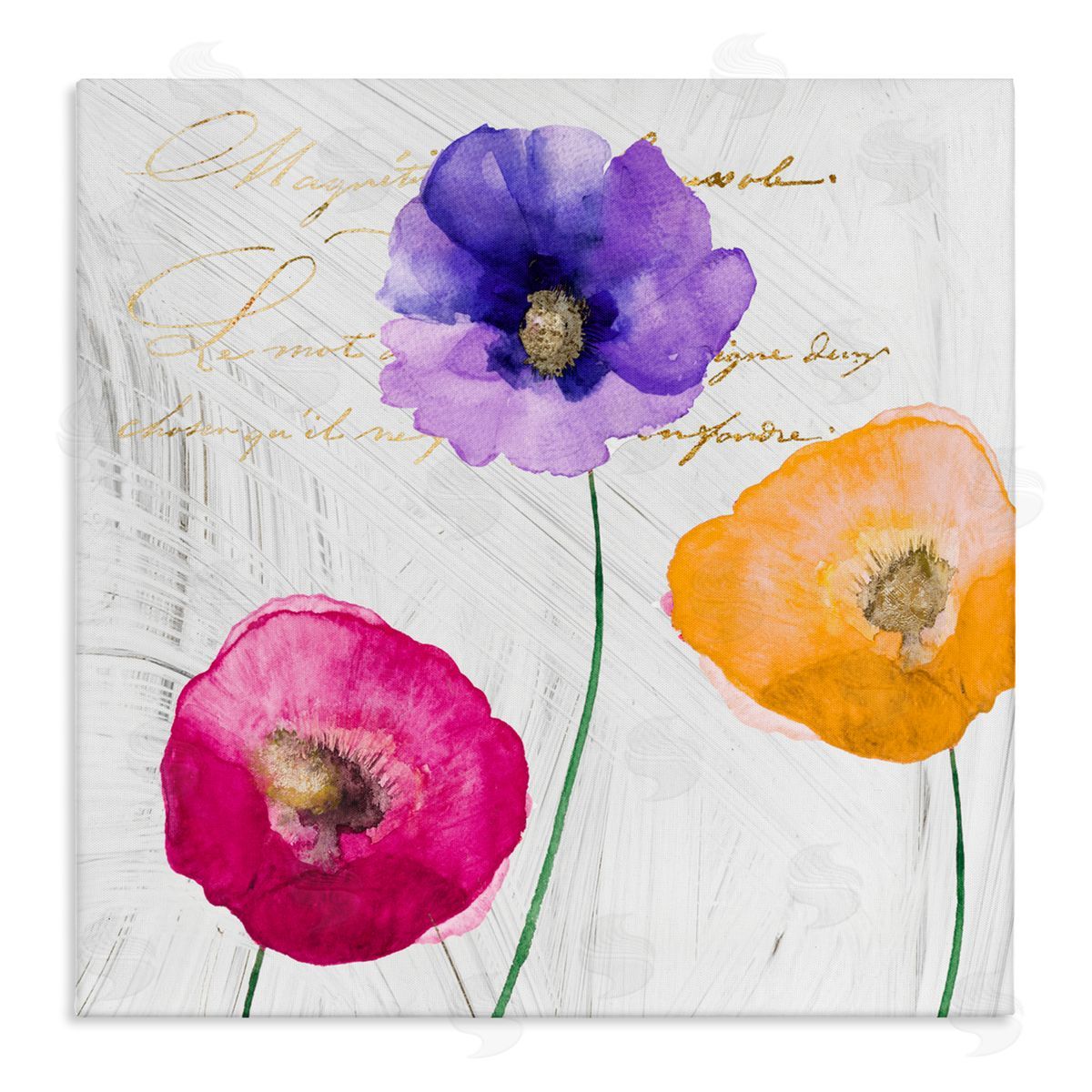 Sophie 6 Le Jardin Poppies Canvas Wall Art Print