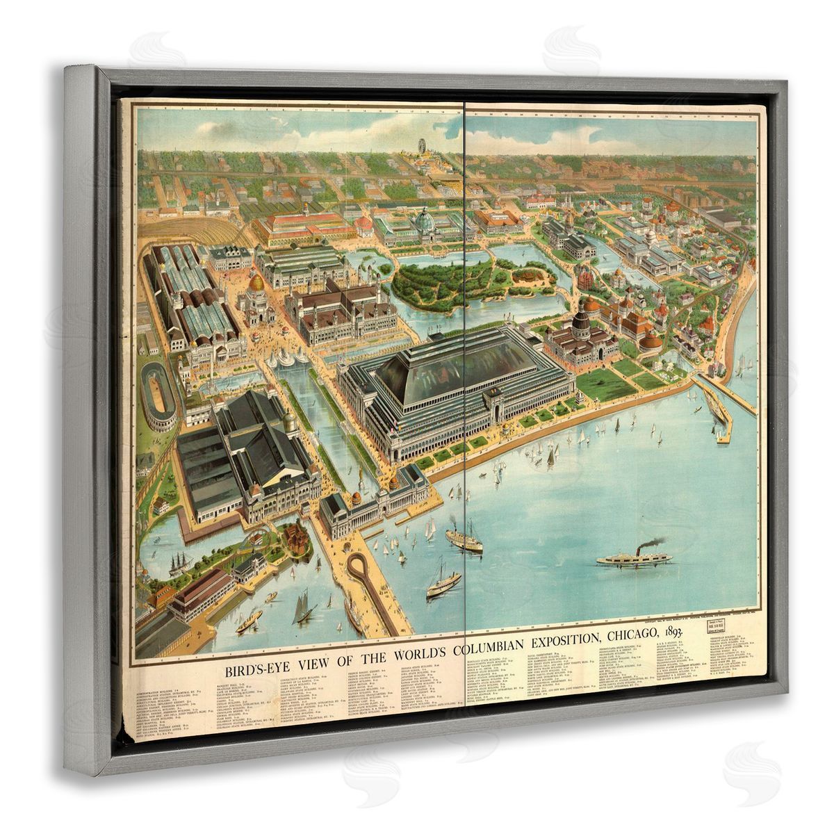 Marcus Jules Vintage Exposition Map Canvas Wall Art Print