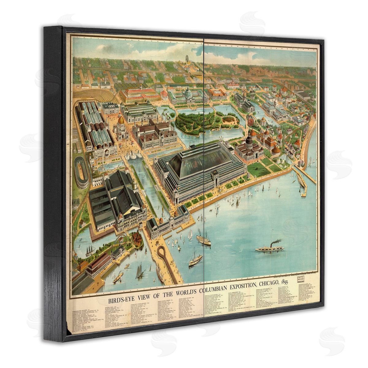 Marcus Jules Vintage Exposition Map Canvas Wall Art Print
