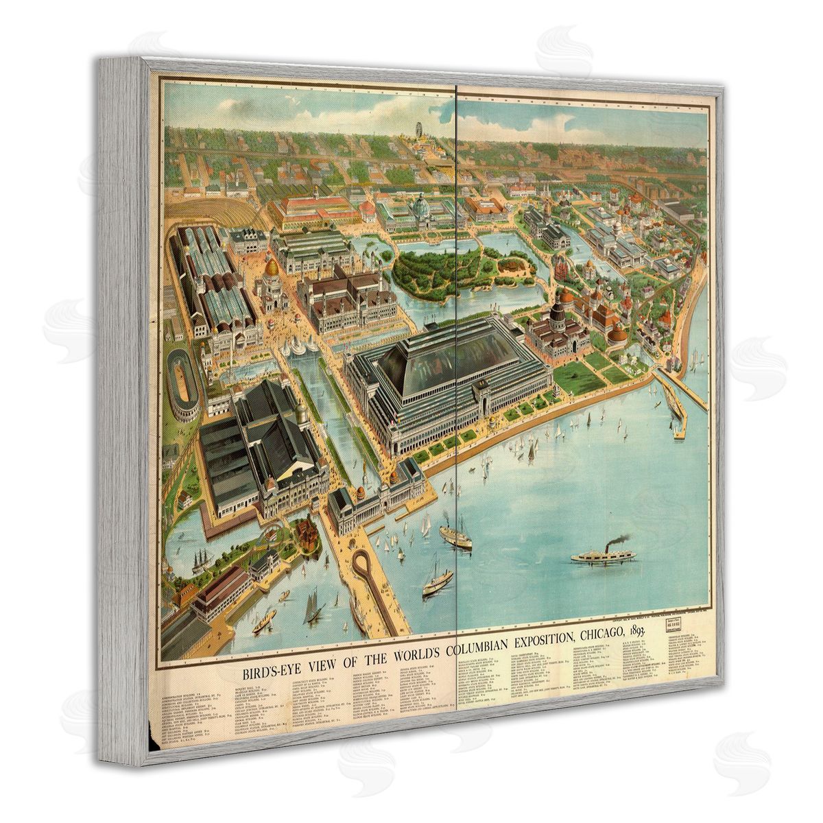 Marcus Jules Vintage Exposition Map Canvas Wall Art Print