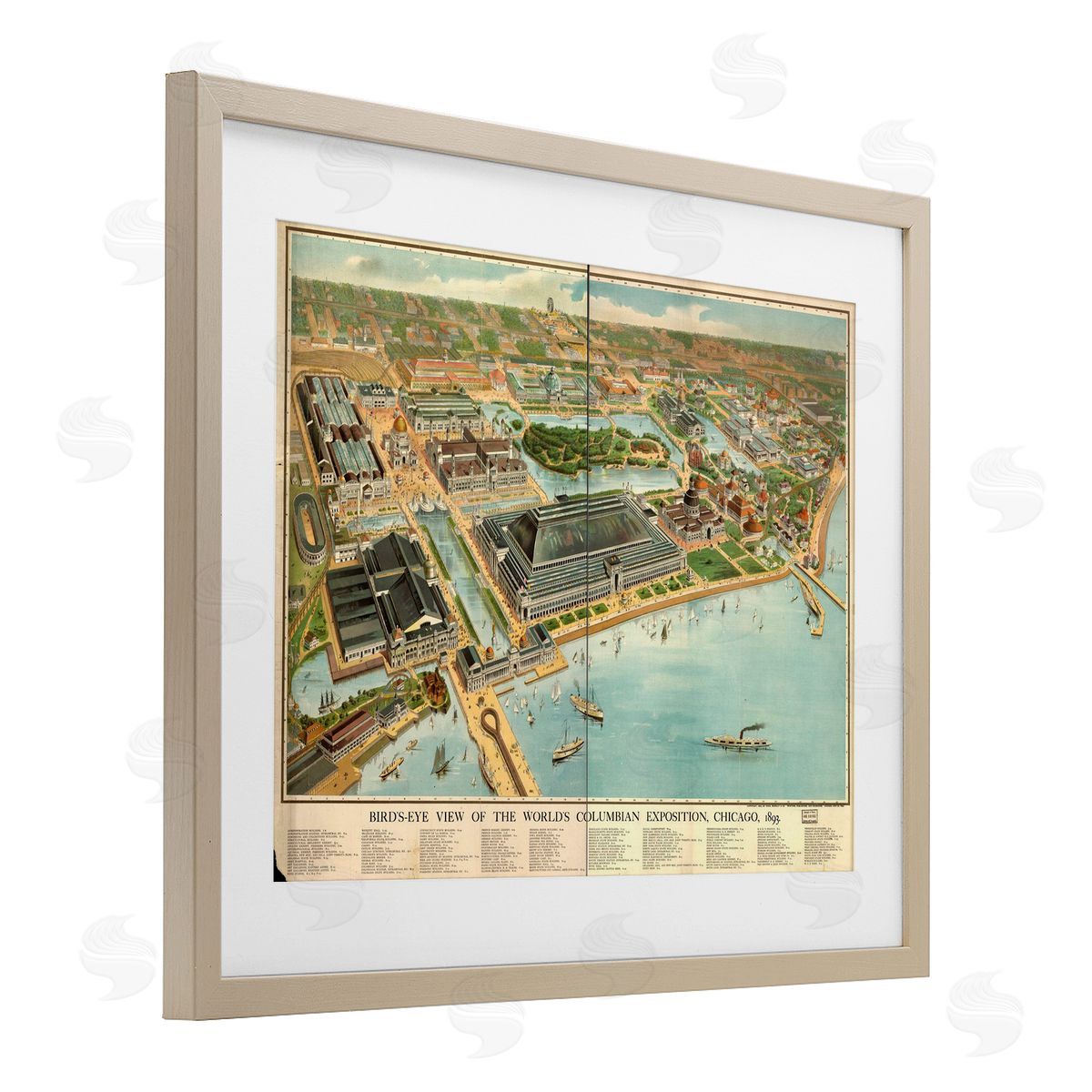 Marcus Jules Vintage Exposition Map Canvas Wall Art Print