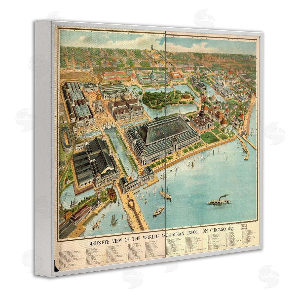 Marcus Jules Vintage Exposition Map Canvas Wall Art Print