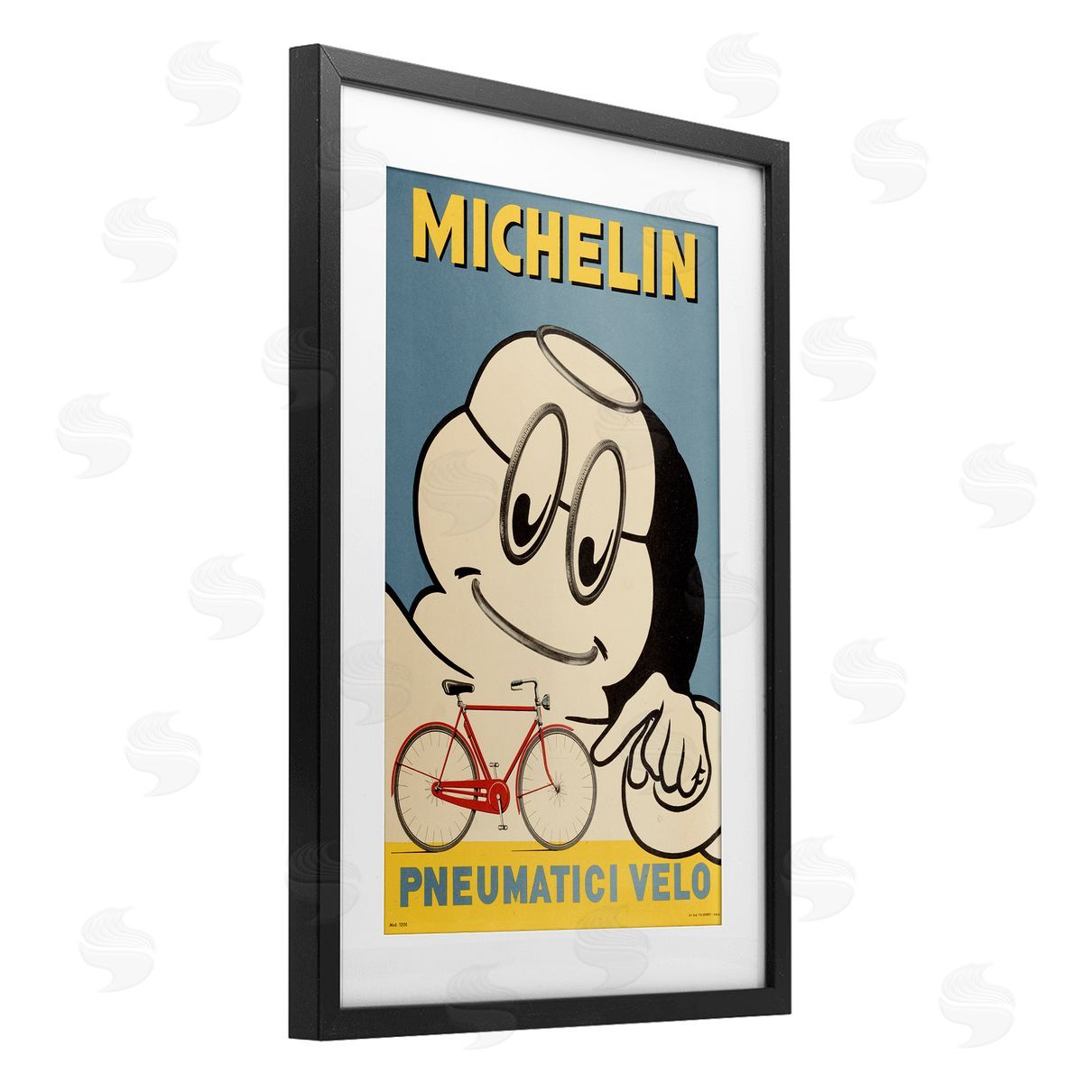 Marcus Jules Iconic Retro Tire Ad Canvas Wall Art Print