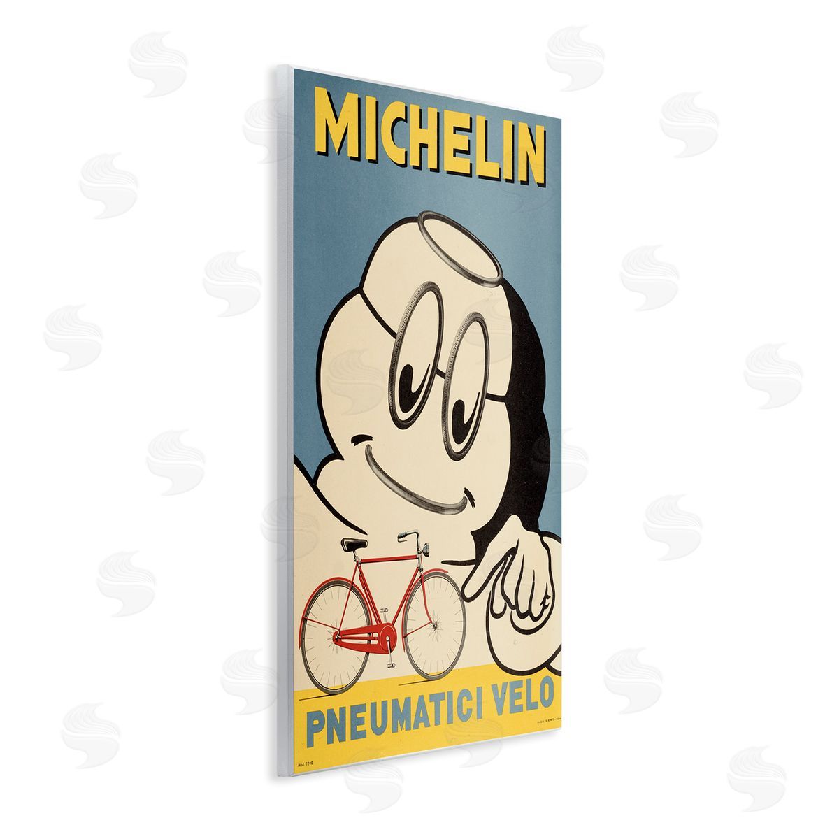 Marcus Jules Iconic Retro Tire Ad Canvas Wall Art Print