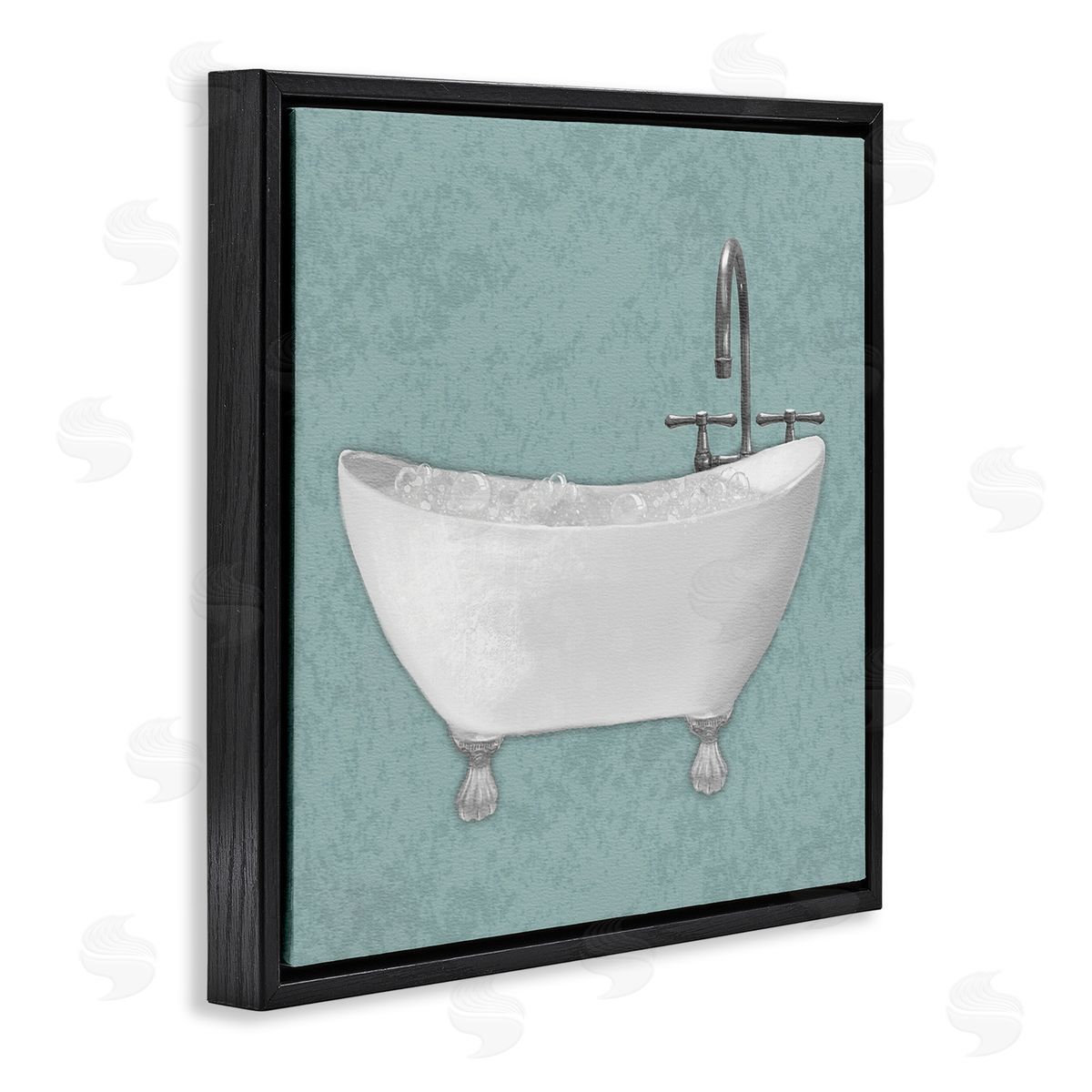 Matthew Piotrowicz Simple Bubble Bath over Blue Canvas Wall Art Print