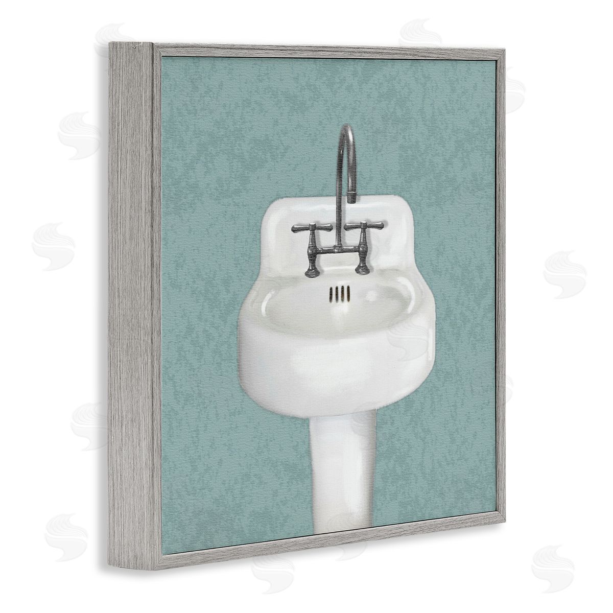 Matthew Piotrowicz Simple Bathroom Sink Canvas Wall Art Print