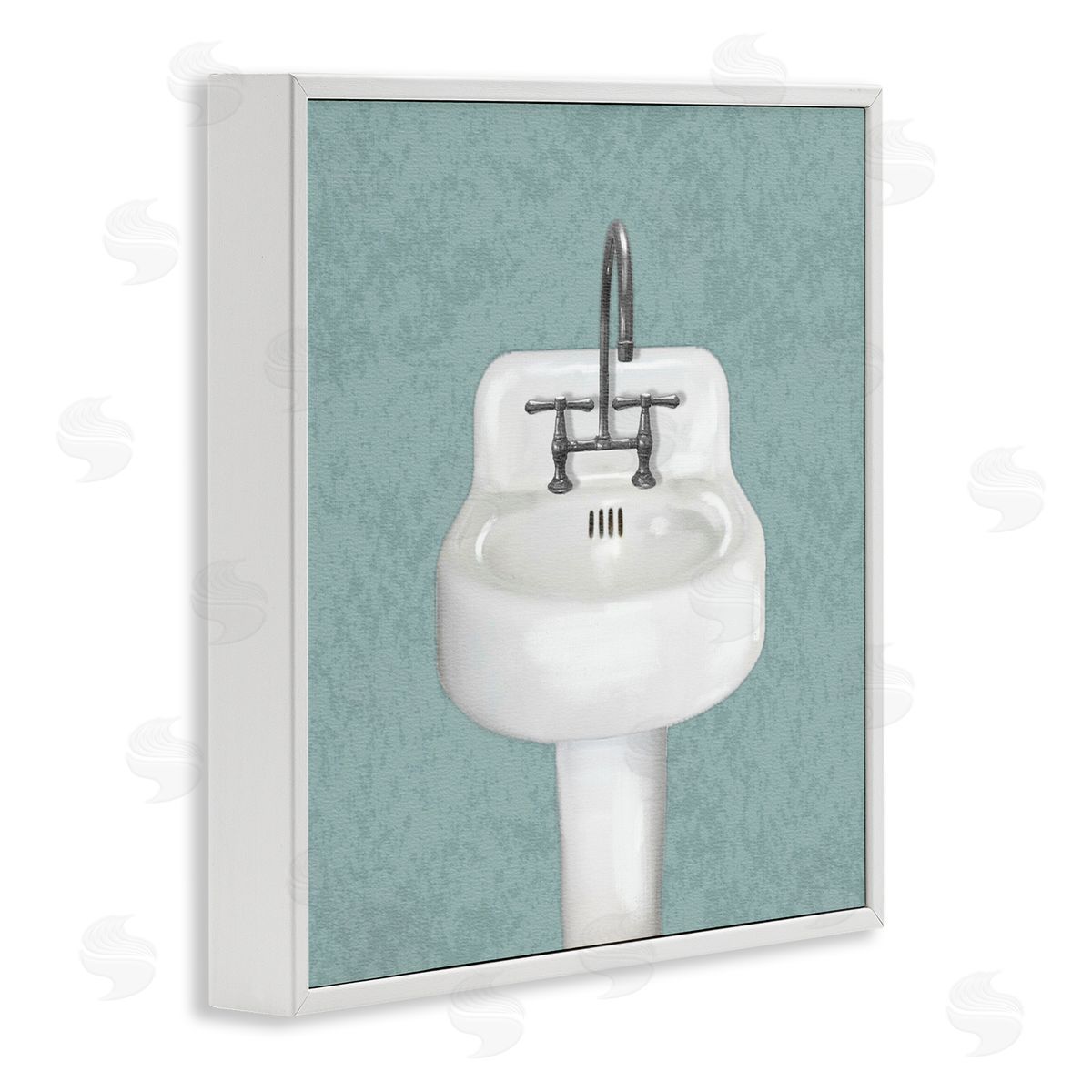 Matthew Piotrowicz Simple Bathroom Sink Canvas Wall Art Print