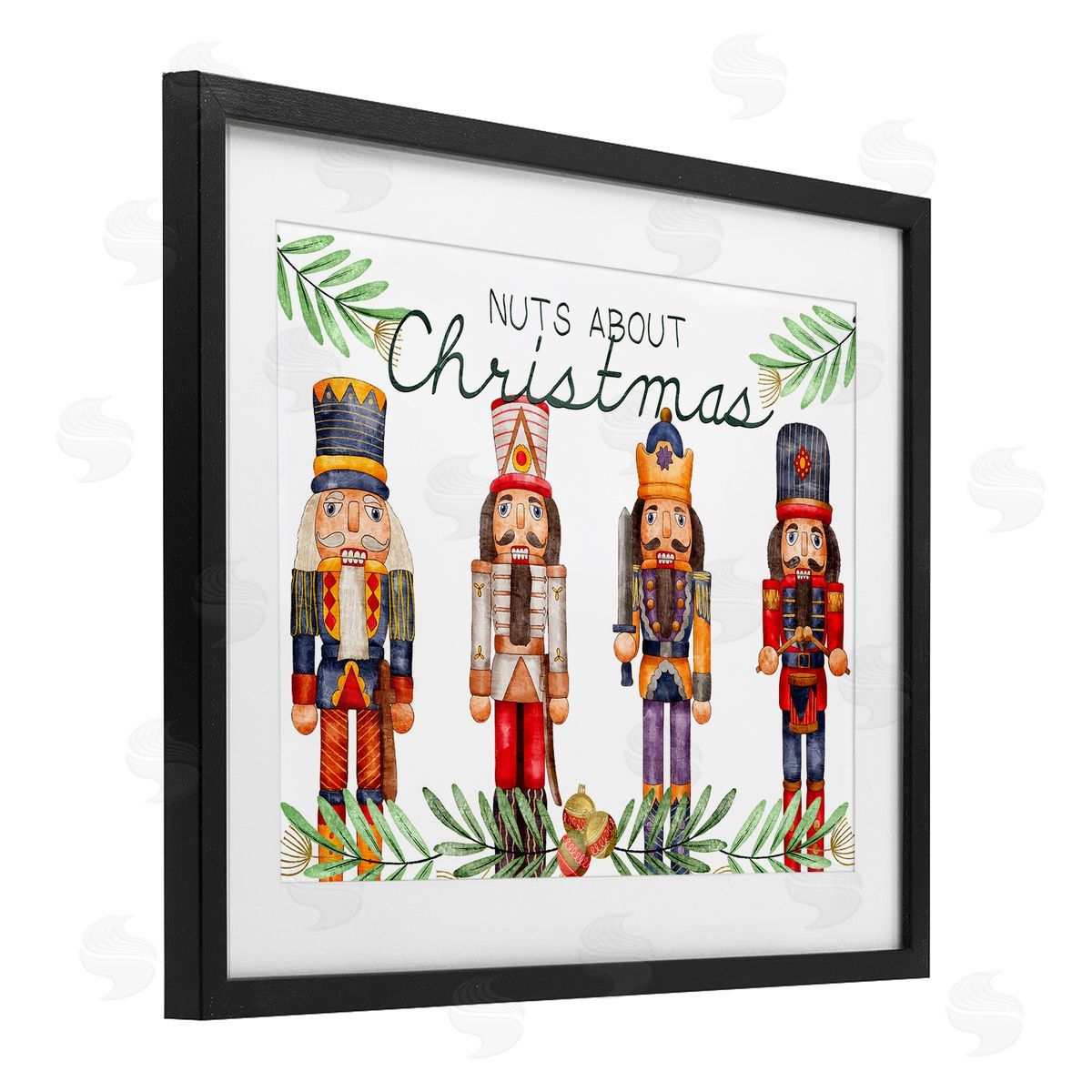 Kim Allen Nuts About Christmas Nutcrackers Canvas Wall Art Print