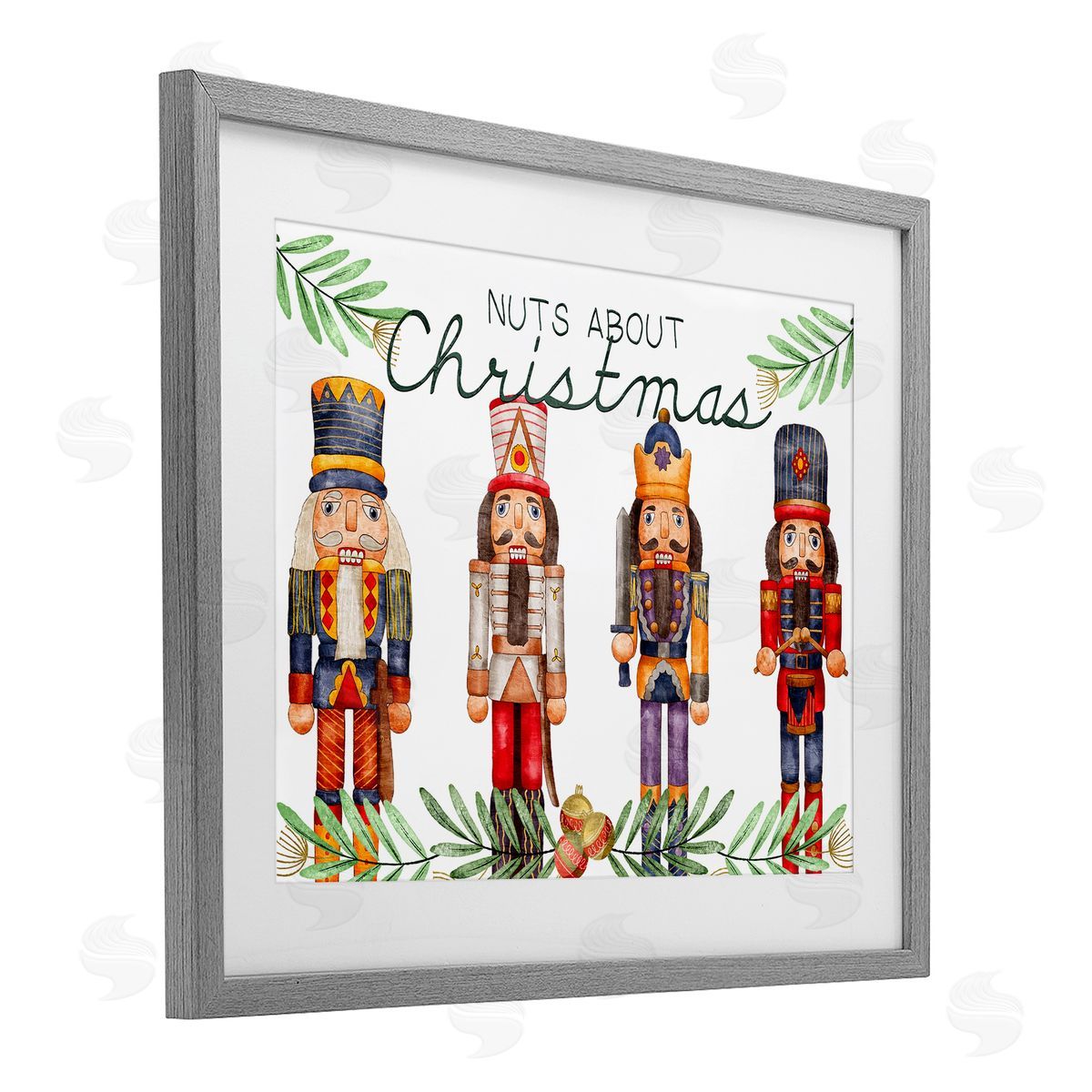 Kim Allen Nuts About Christmas Nutcrackers Canvas Wall Art Print
