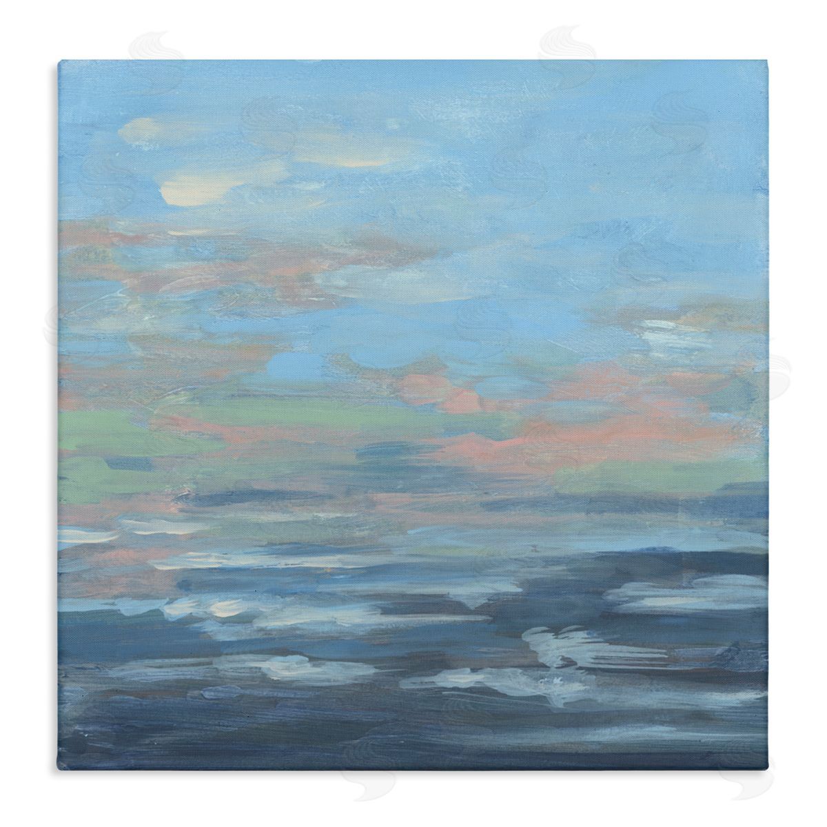 June Erica Vess Expressive Ocean Romance Canvas Wall Art Print