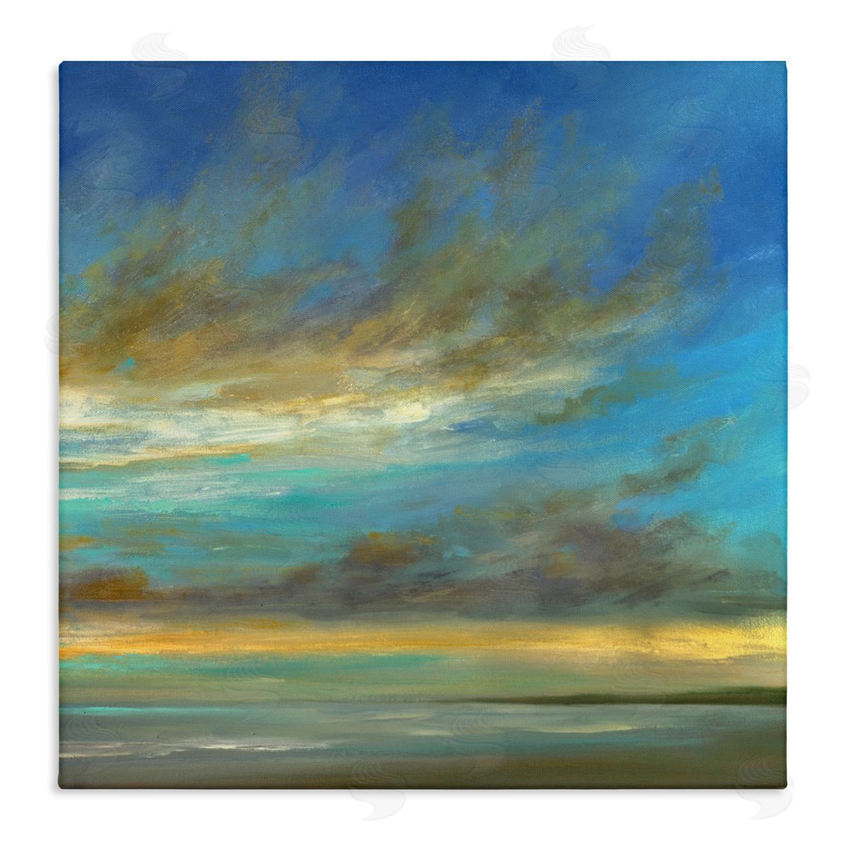 Sheila Finch Curved Sunlit Clouds Canvas Wall Art Print