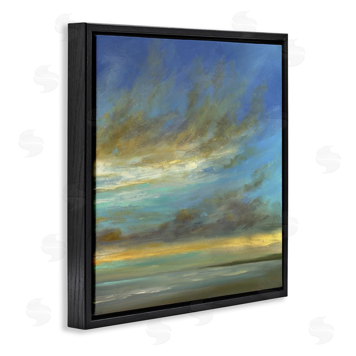 Sheila Finch Curved Sunlit Clouds Canvas Wall Art Print