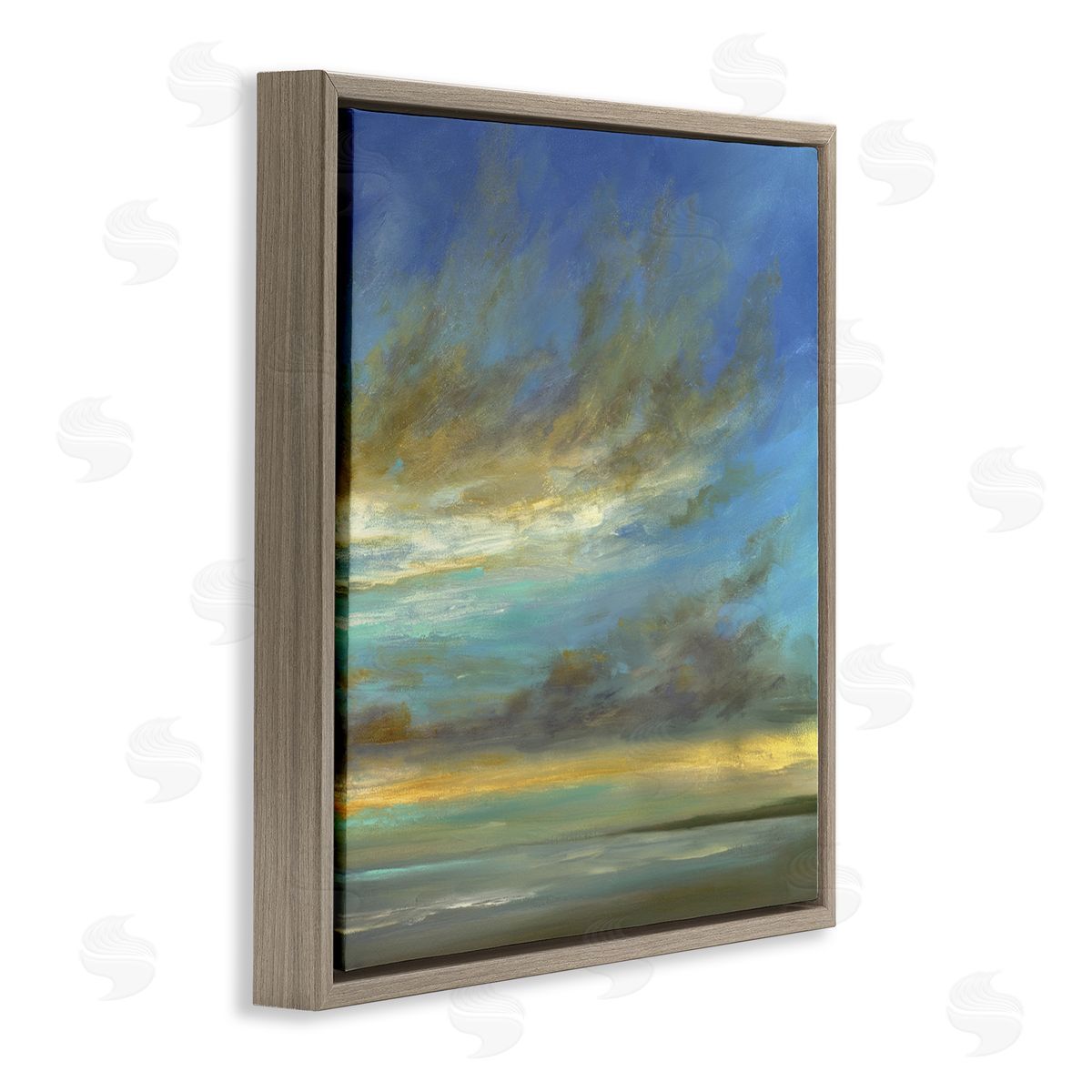 Sheila Finch Curved Sunlit Clouds Canvas Wall Art Print