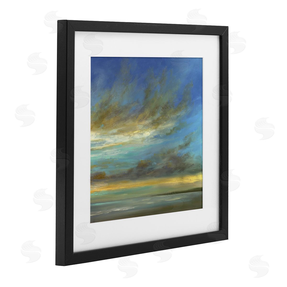 Sheila Finch Curved Sunlit Clouds Canvas Wall Art Print