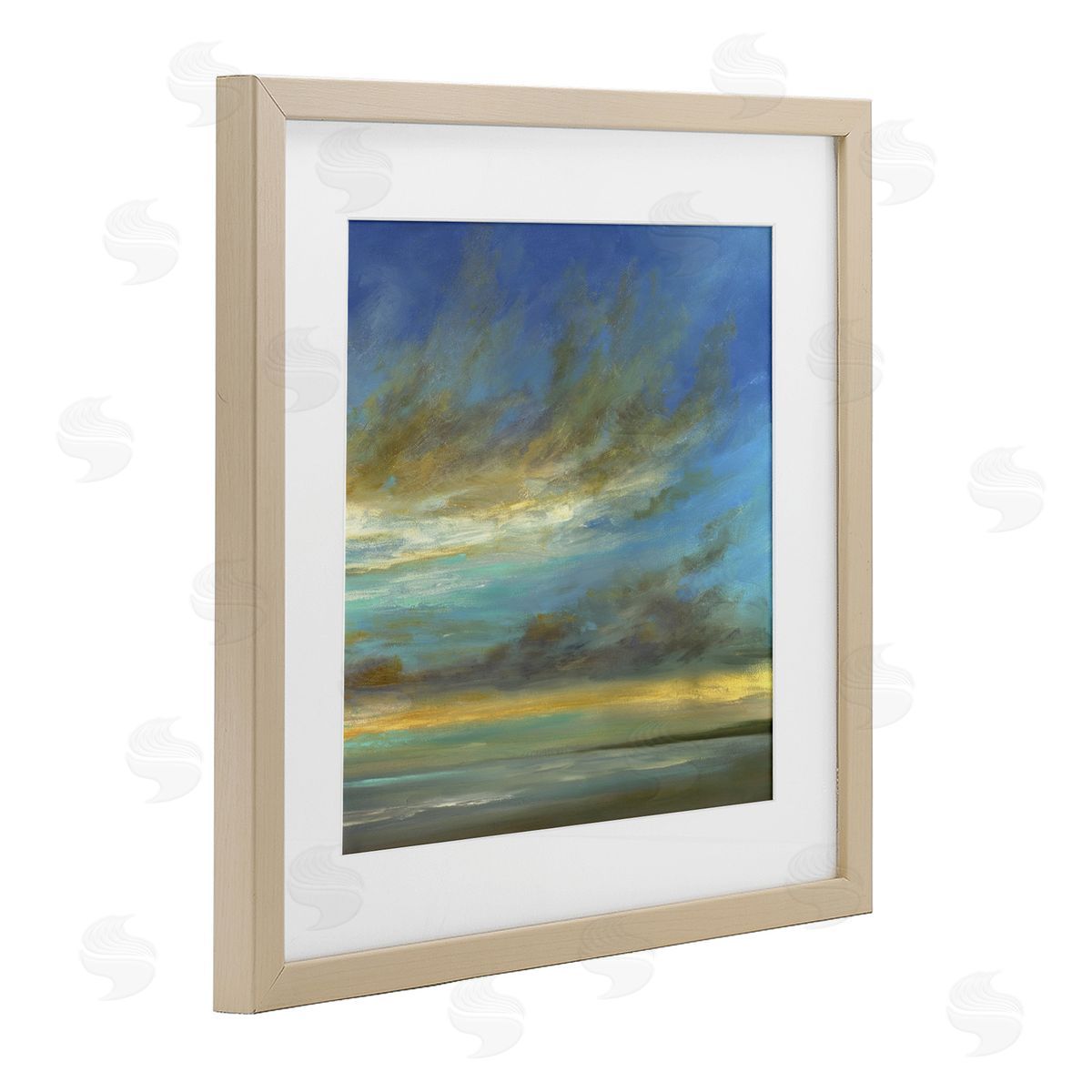Sheila Finch Curved Sunlit Clouds Canvas Wall Art Print