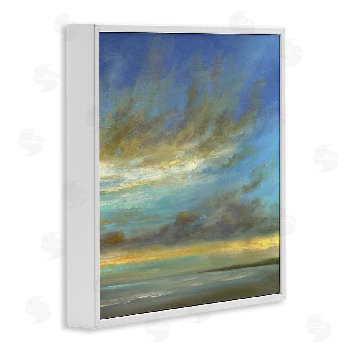 Sheila Finch Curved Sunlit Clouds Canvas Wall Art Print