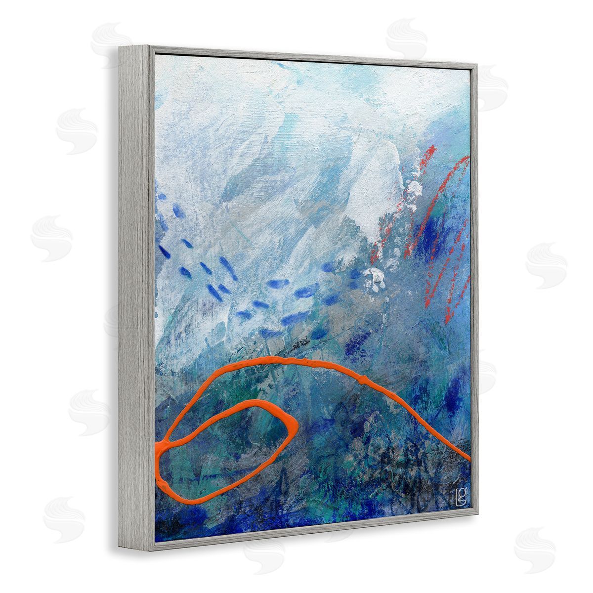 Laura Gibson Underwater World Abstraction Canvas Wall Art Print