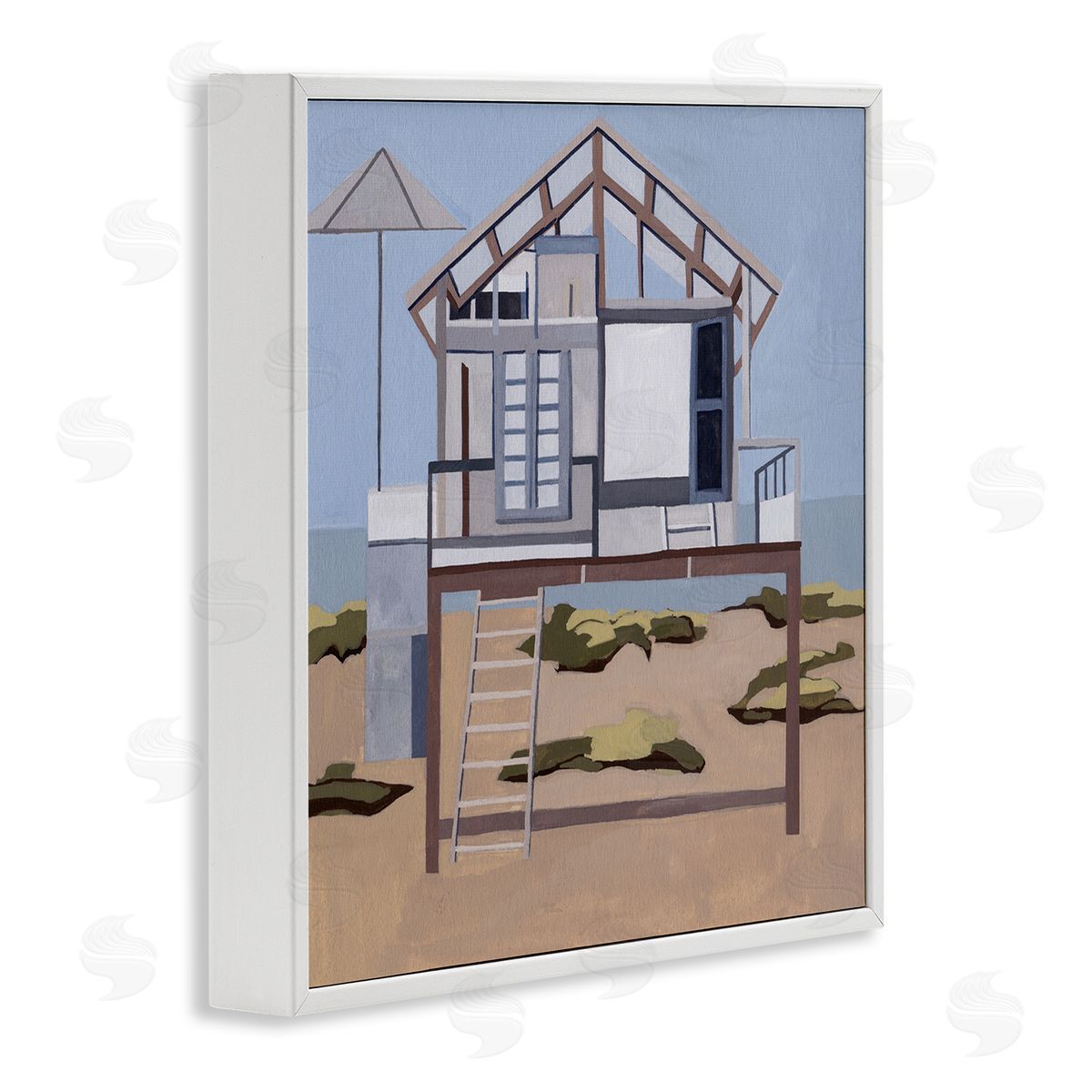 Melissa Wang Silent Shores Cabin Canvas Wall Art Print