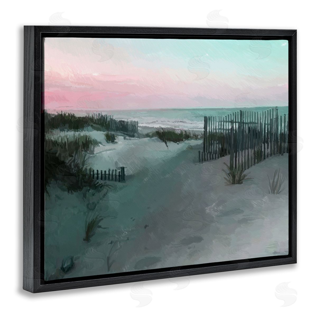 Charles Swinford Dunes Horizon At Sunset Canvas Wall Art Print