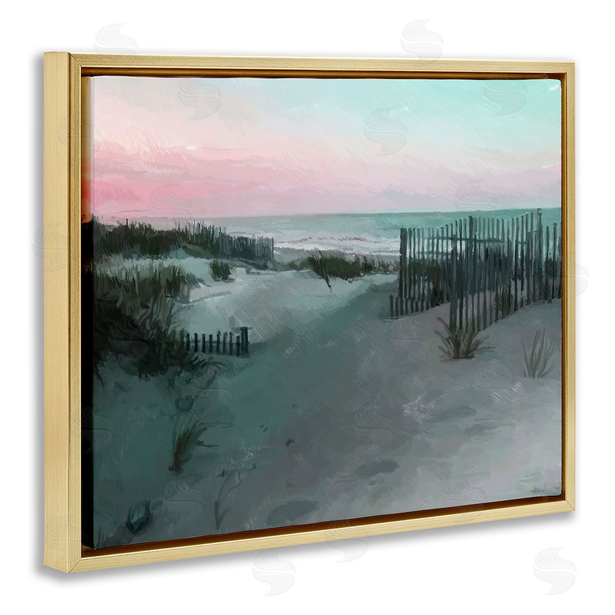 Charles Swinford Dunes Horizon At Sunset Canvas Wall Art Print