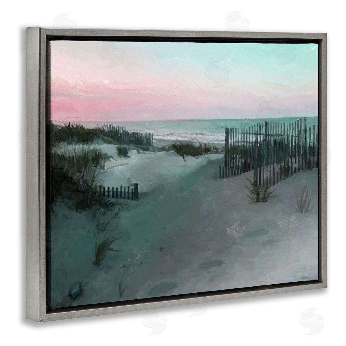 Charles Swinford Dunes Horizon At Sunset Canvas Wall Art Print