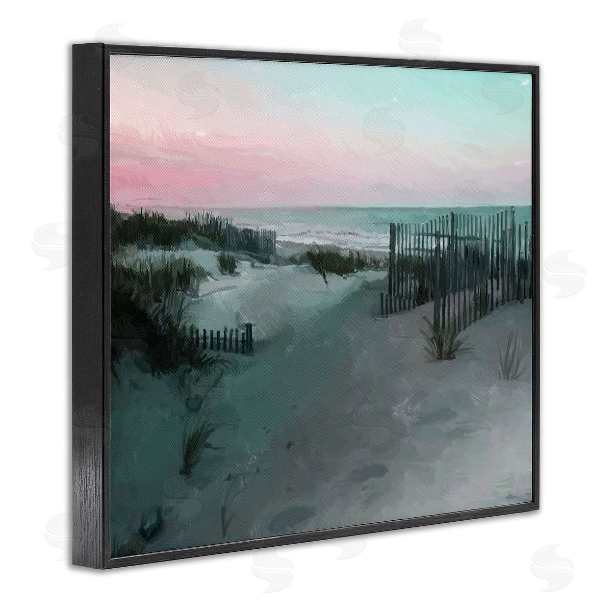 Charles Swinford Dunes Horizon At Sunset Canvas Wall Art Print