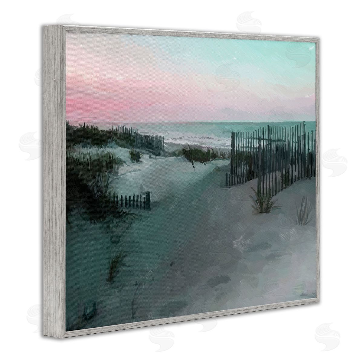 Charles Swinford Dunes Horizon At Sunset Canvas Wall Art Print