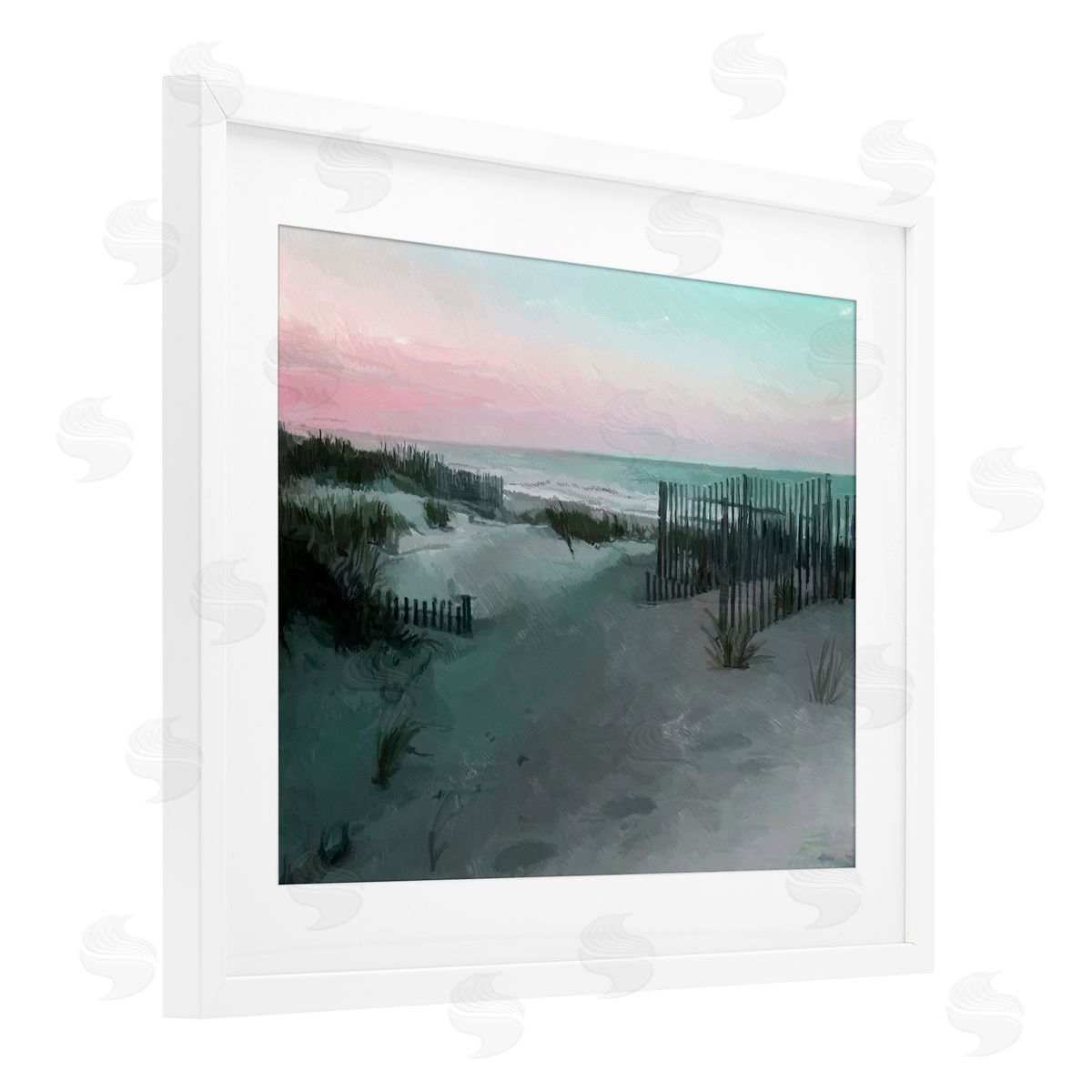 Charles Swinford Dunes Horizon At Sunset Canvas Wall Art Print