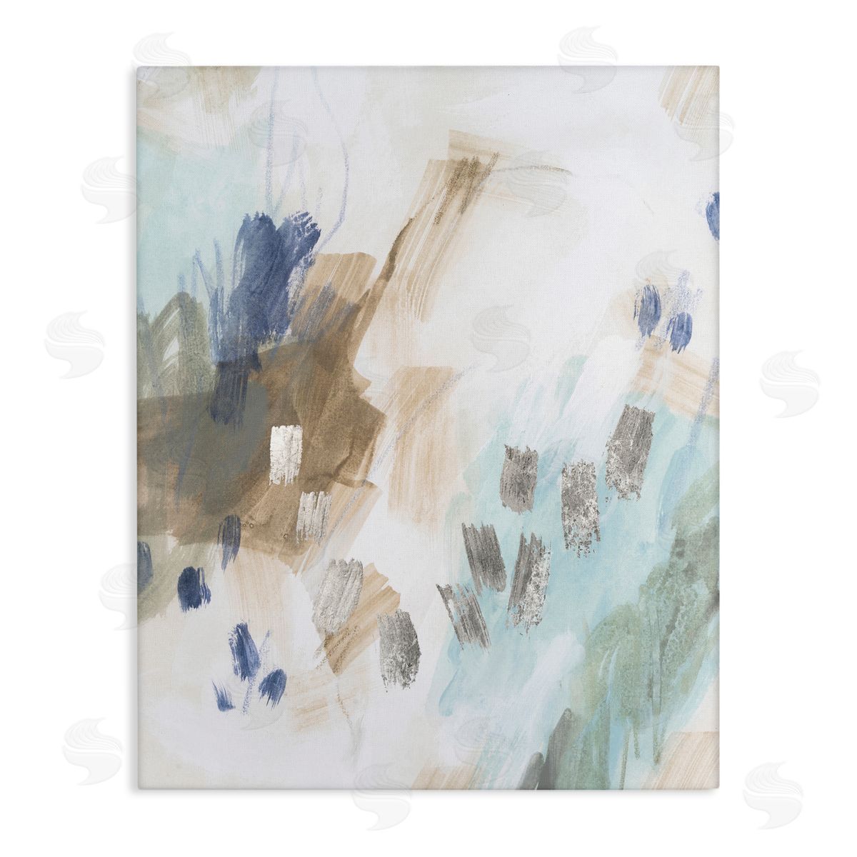 June Erica Vess Crystalline Plaster Abstract Design Canvas Wall Art Print