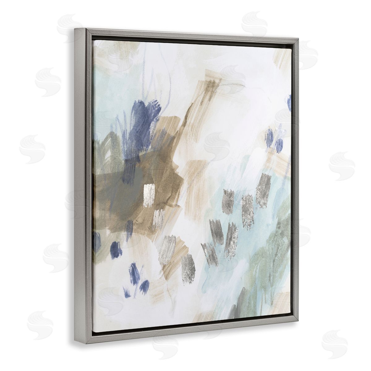 June Erica Vess Crystalline Plaster Abstract Design Canvas Wall Art Print