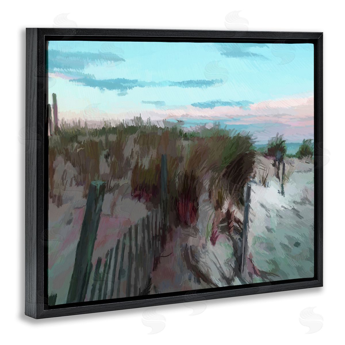 Charles Swinford Beach Dunes Horizon Canvas Wall Art Print