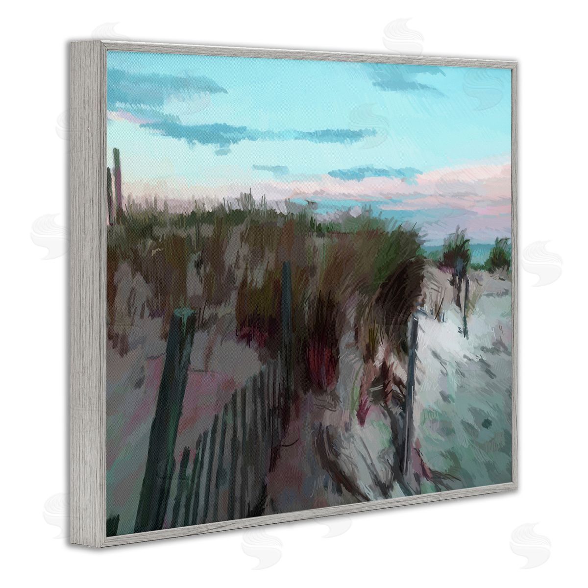 Charles Swinford Beach Dunes Horizon Canvas Wall Art Print