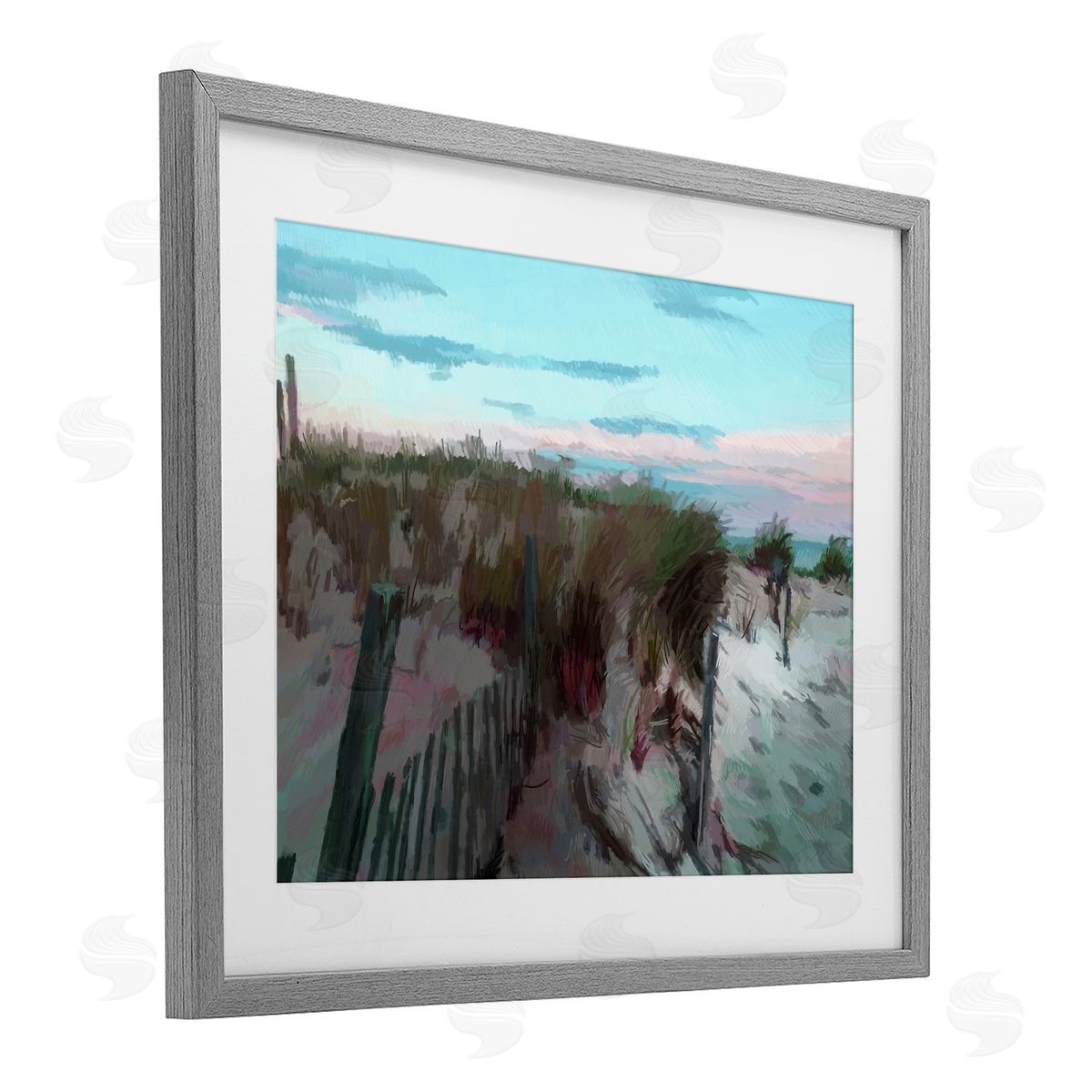 Charles Swinford Beach Dunes Horizon Canvas Wall Art Print