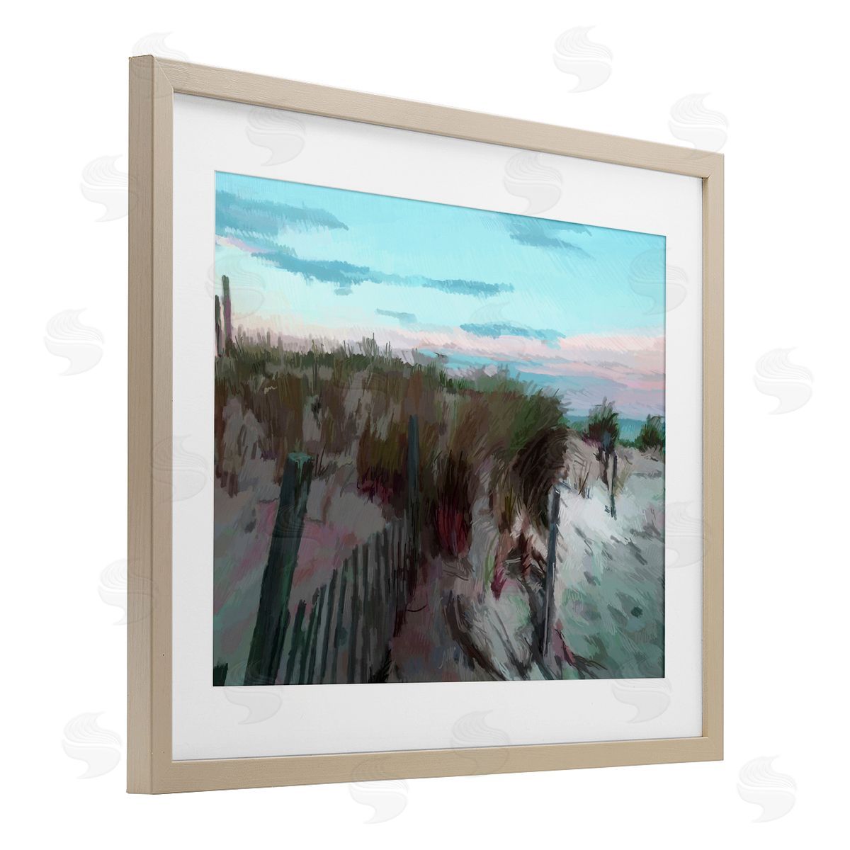 Charles Swinford Beach Dunes Horizon Canvas Wall Art Print