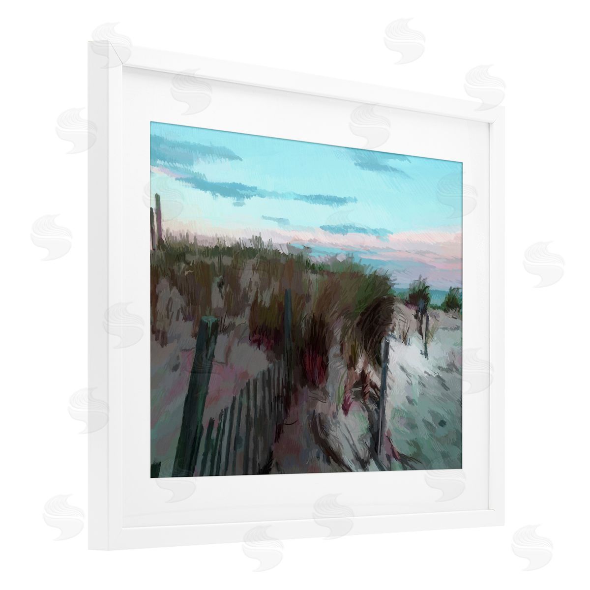 Charles Swinford Beach Dunes Horizon Canvas Wall Art Print